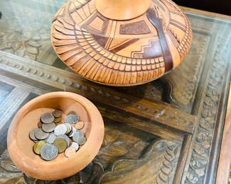 Native American Hand Made Pots and Decor. Tom Polacca.