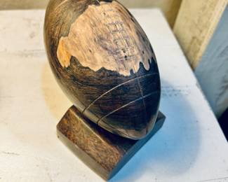 Hand-carved Football