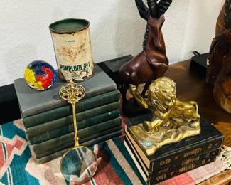 Brass Bookends, Vintage Books.