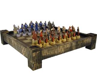 Kings of Camelot Chess table! For the perfect game night!
