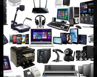 Electronics ….. from cameras, tvs, printers, gaming systems, to boom boxes just to name a few!