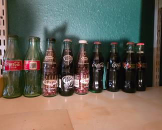 Coca cola and dr pepper collectibles 