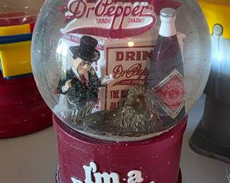 Dr. Pepper musical snowglobe