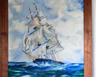 Sailboat painting