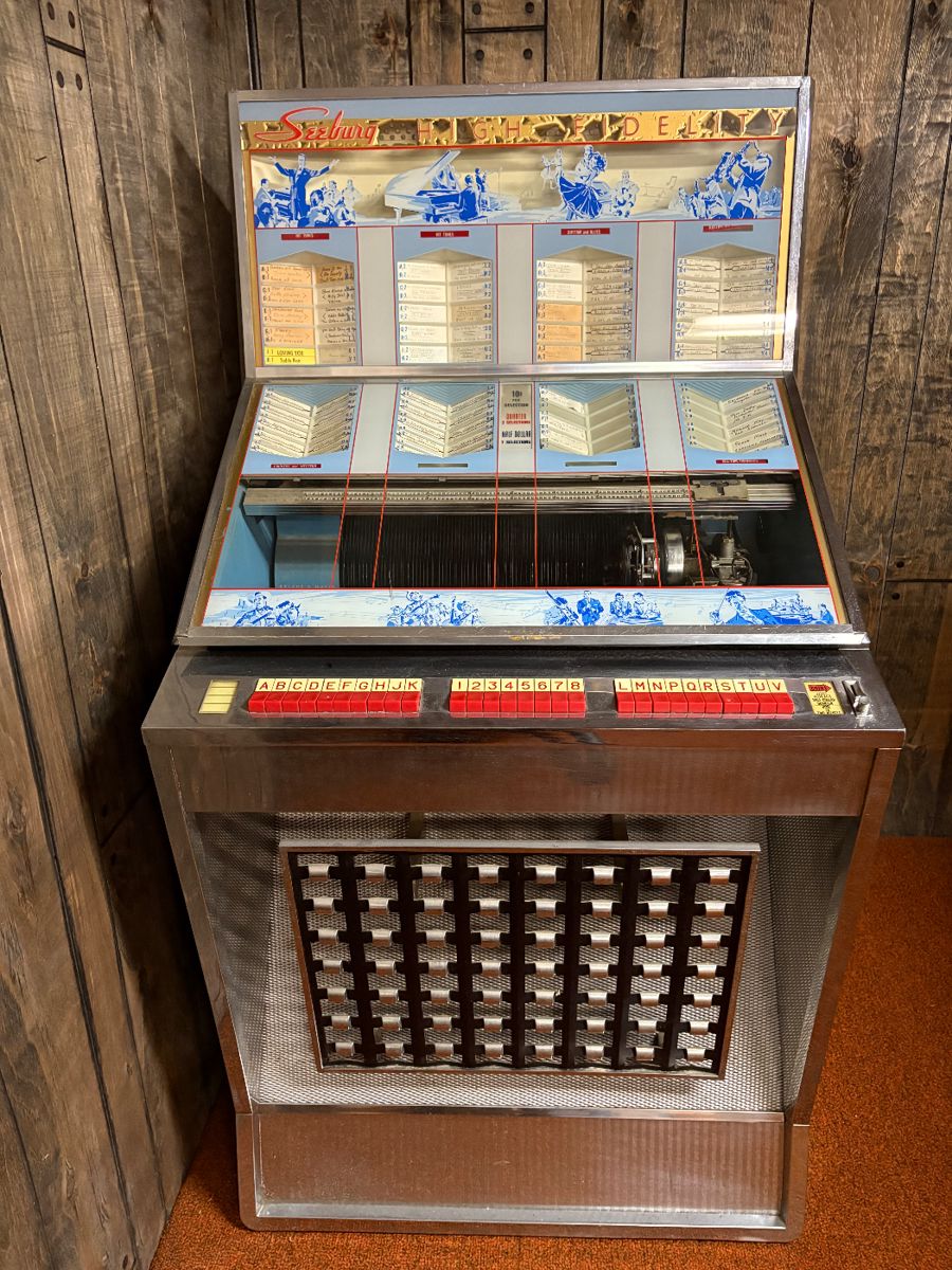 Vintage Jukebox & 45 Record Collection 