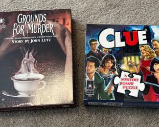 Clue Mystery Puzzle & Grounds For Murder *