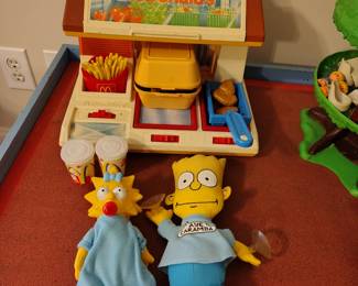 Vintage toys including Mcdonalds original set.