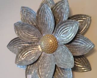 Lots of floral decor hangings.