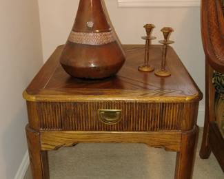 Mid century side tables (pair other not shown )