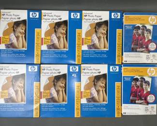 Lot 30 – 6 Boxes 5x7 & 2 Boxes 4x6 Glossy HP Paper NIB