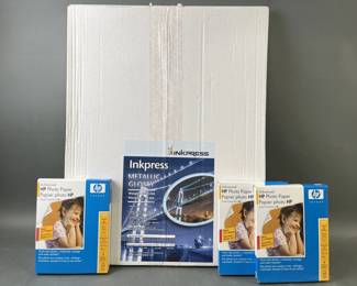 Lot 28 – 25 17x20 Inkpress & 180 5x7 HP Glossy Sheets
