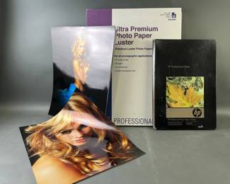 Lot 25 – Epson Photo Paper 17x22 29 Sheets & HP Paper