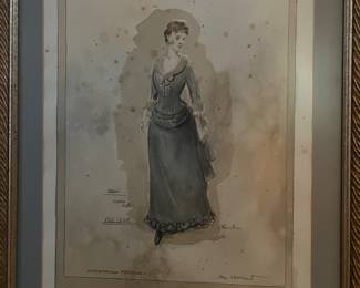 Original Costume Design for "King Lear", 1996 Stratford Ontario, Designer Patricia Clark