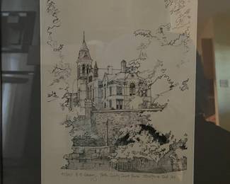 47/250 Print 1983 "Perth County Courthouse" by H. E. Slepoy.