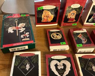 Hallmark Christmas ornaments 