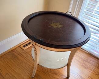 Round side table