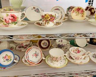 English vintage teacups and saucers
