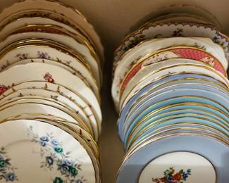 6 inch plates bread/cake $6