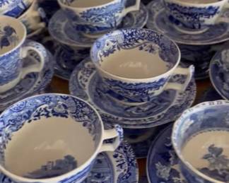 Vintage Spode Blue teacups 85 
$20 