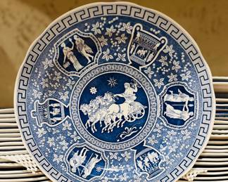 Vintage Spode blue $10 10 inch 