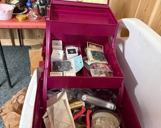 Jewelry making items and organizer
