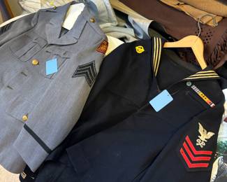 Vintage military school uniforms 