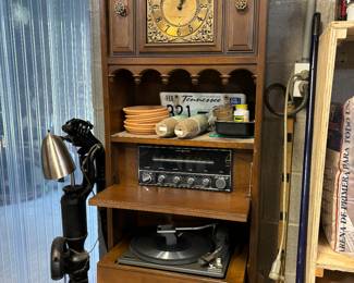 Vintage clock stereo with record player
Rare find!!