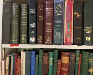 Bibles and vintage books