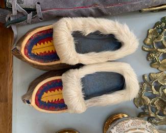 reindeer fur shoes