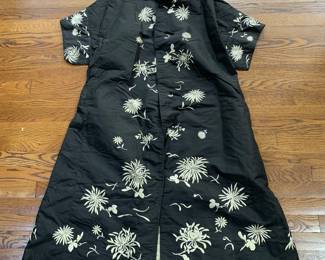 Japanese chrysanthemum embroidered gown