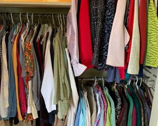 Modern suits, jackets, blouses, skirts