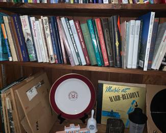 Nashville books, Nashville related items: Hillwood Country Club plate; Ward Belmont records