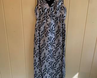 Vintage silver lame gown