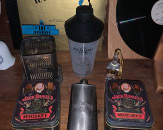 Jack Daniels and Squire souvenirs