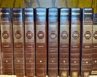 "Magill's Masterplots Digests of World Literature series by Salem Press from 1940s
