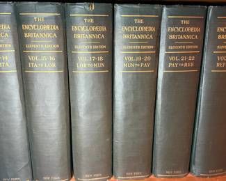 1926 The Encyclopedia Britannica, Eleventh Edition