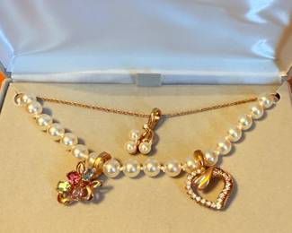 Necklace with Clip-on Charms