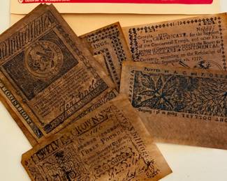 Colonial and Revolutionary Currency reproduction set