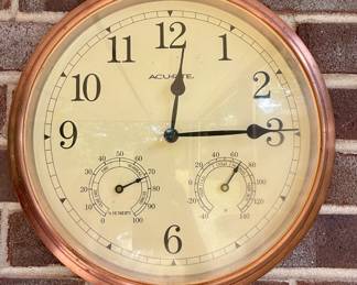 AcuRite outdoor wall clock and weather station
