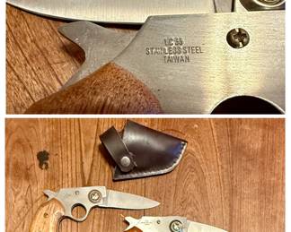 2 Folding Gun Knives