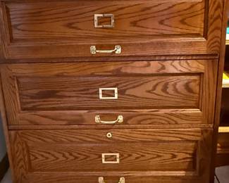 Wood File Cabinet