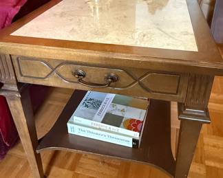Mersman End Table with Single Drawer and Formica Top 
