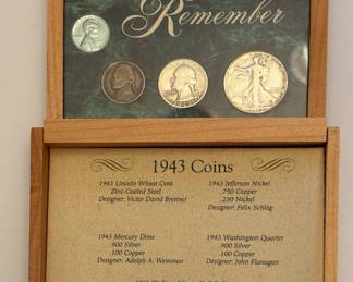 1943 Coin Set in wood box