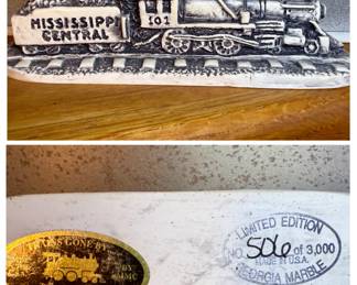 Trains Gone By Limited Edition Mississippi Central Georgia Marble figurine (#506/3000)