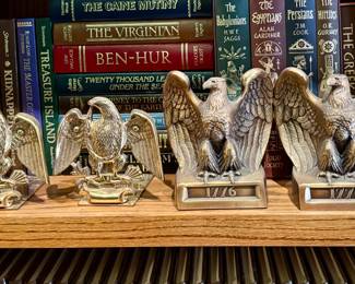Brass eagle bookends