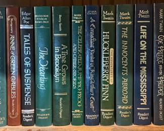 Reader's Digest leather-bound classic novel collection