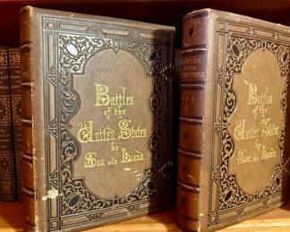 1858 Johnson, Fry & Company "Battles of the United States by Sea and Land" Volumes I and II