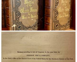 1858 Johnson, Fry & Company "Battles of the United States by Sea and Land" Volumes I and II