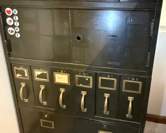 Multi-Section Steel Office Cabinet