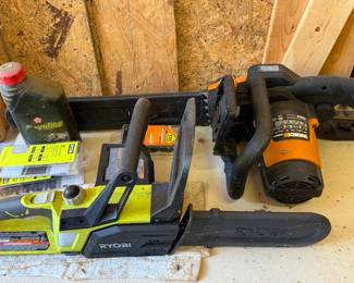 Chainsaws - Ryobi and Worx 